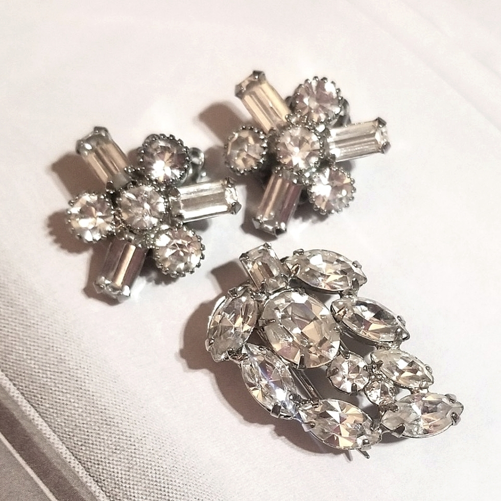 Very Early WEISS Demi Parure ~Spectacular & VERY RARE